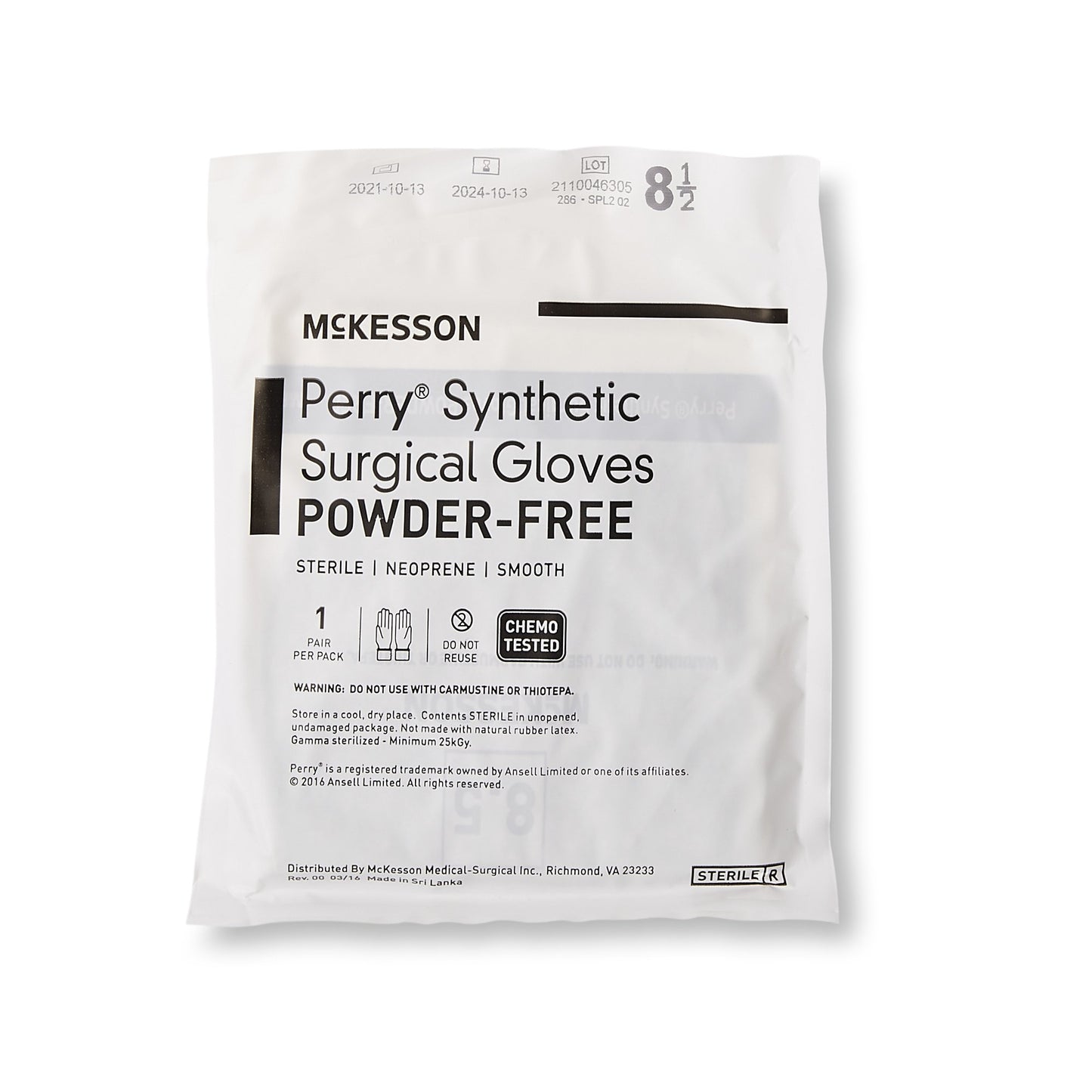 GLOVE, SURG NPRN 8.5 STR2 SMTHCHEMO