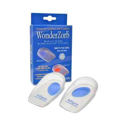 HEEL CUP, WONDERSPUR BLUE DOTMED SILIPS