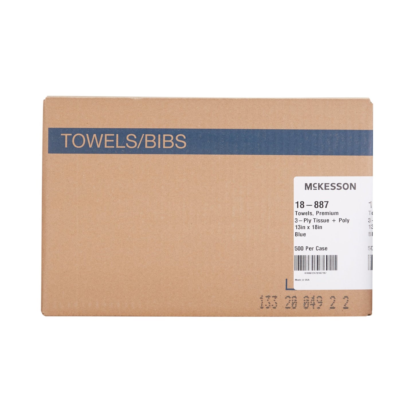 TOWEL, PRO 3PLY TPT BLU 13X18