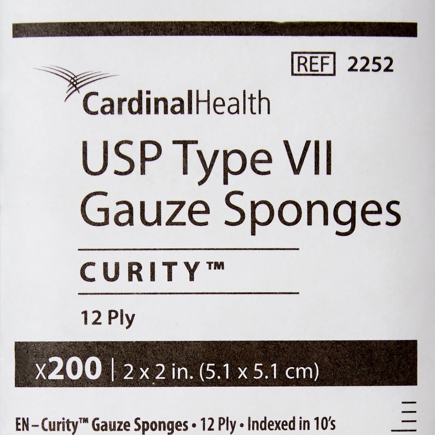 SPONGE, GAUZE 12PLY 2"X2"