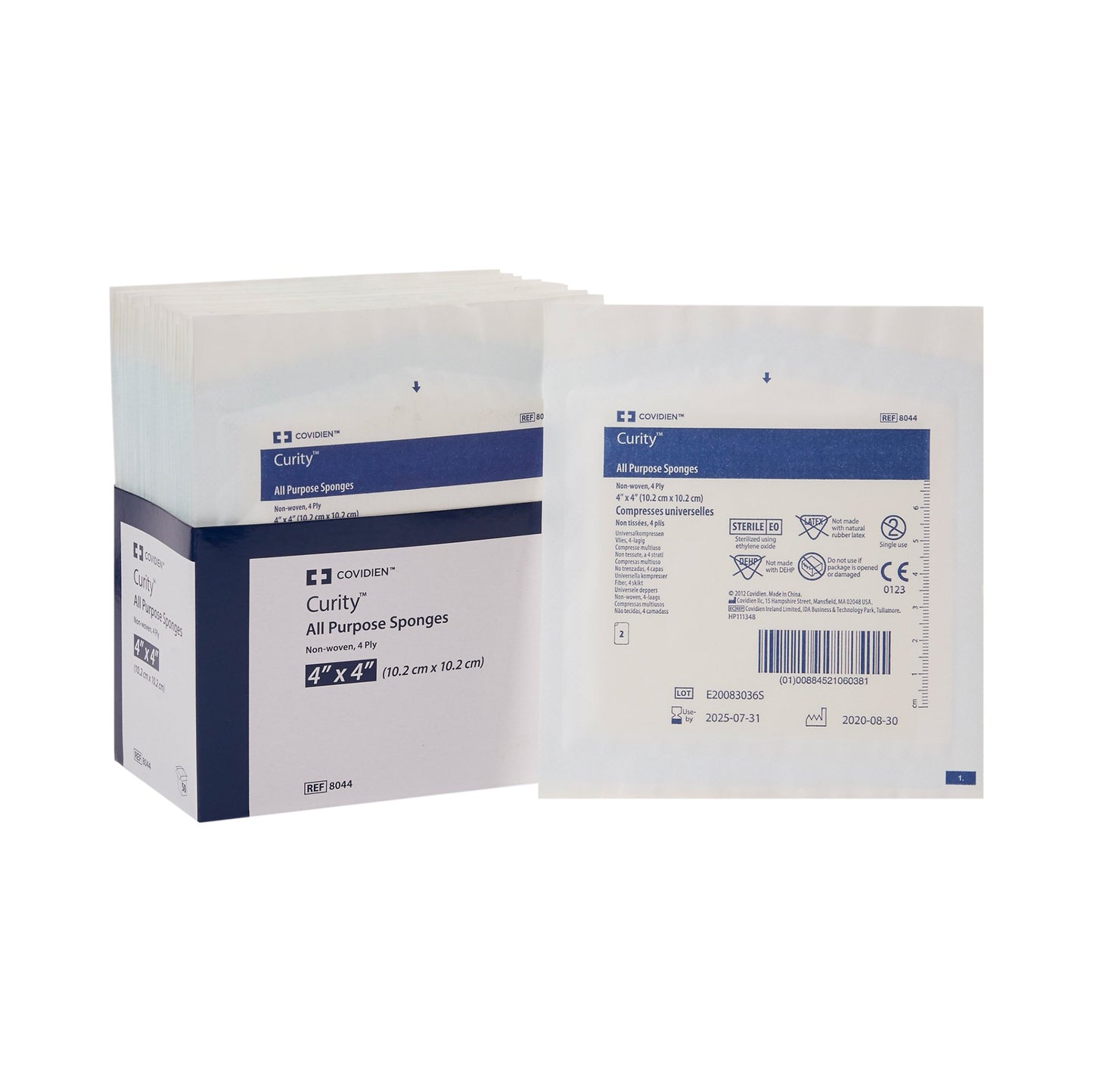 SPONGE, GAUZE CURITY STR 4"X4"