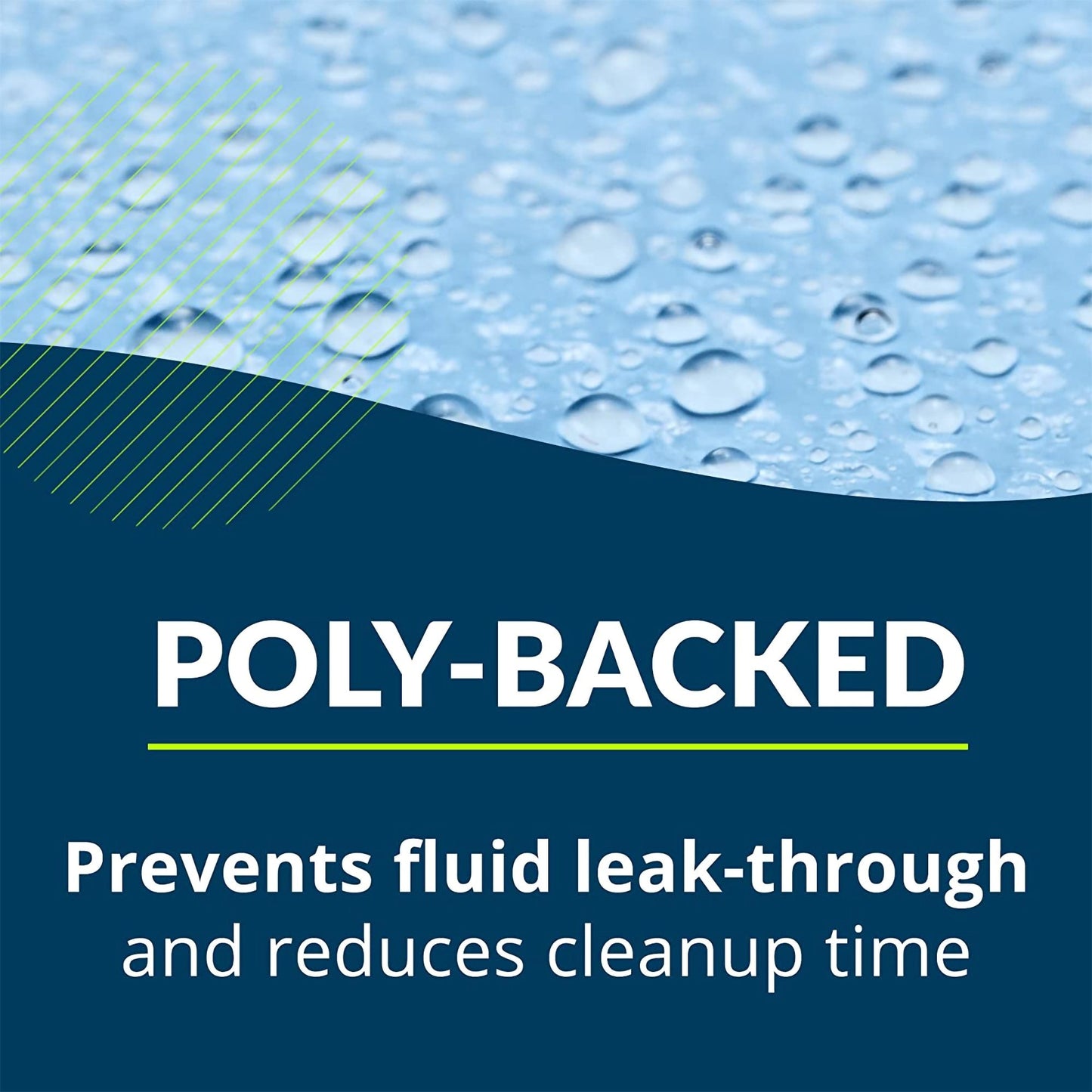 TOWEL, PROF 2PLY POLY BLU 13X18