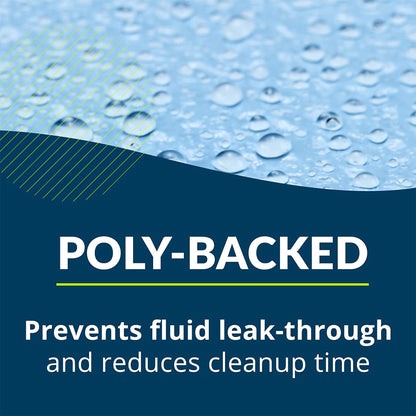 TOWEL, PROF 2PLY POLY BLU 13X18