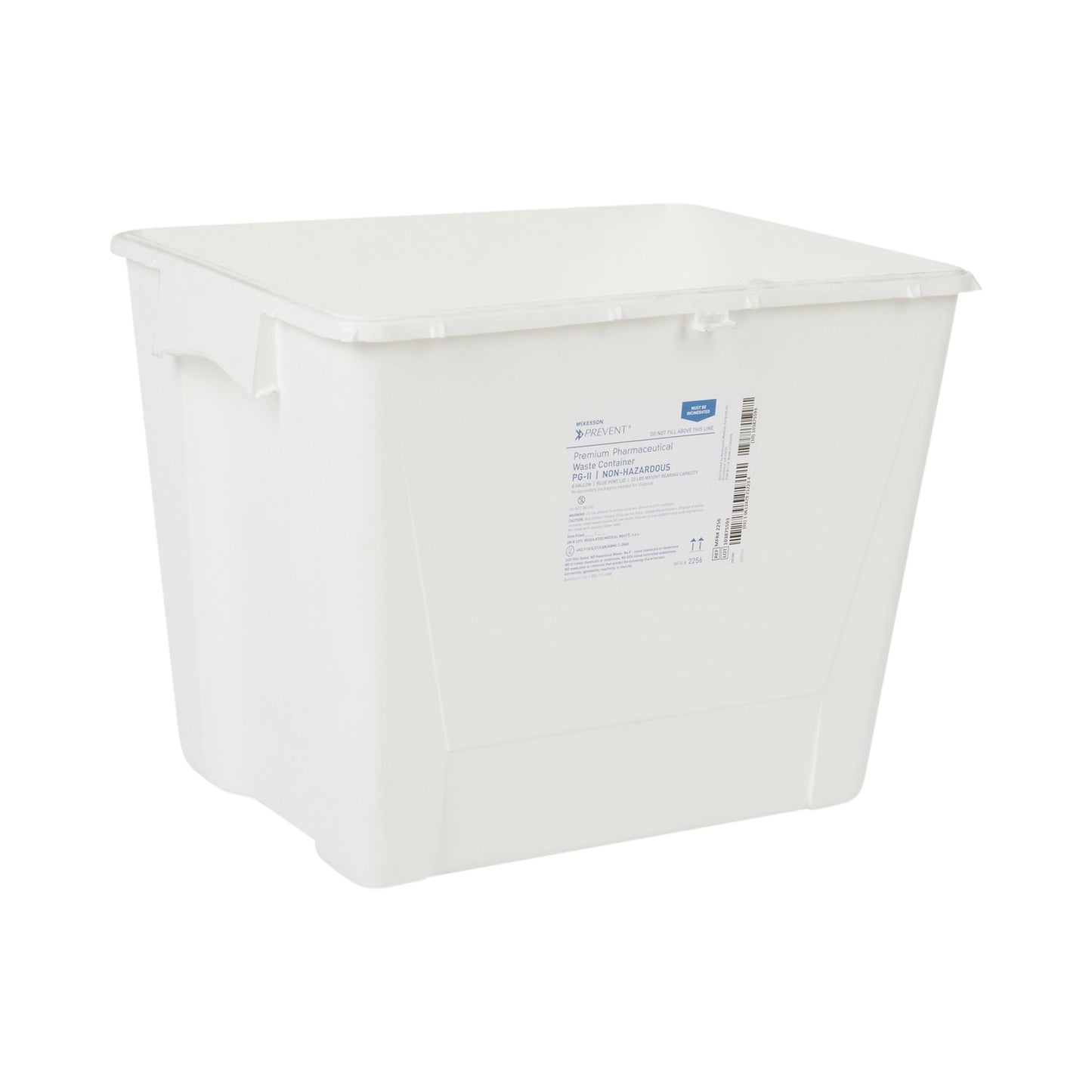 CONTAINER, SHARPS PHARMA WHT/BLU 8GL