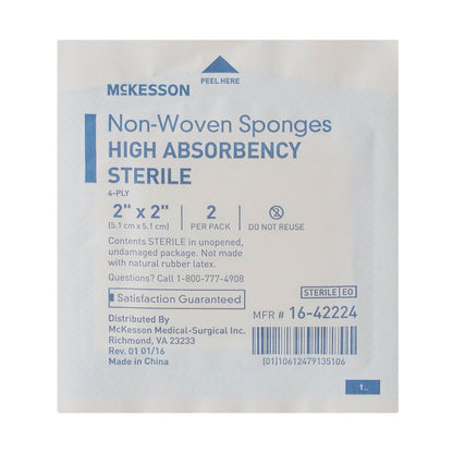 SPONGE, N/WOVN HI-ABSRB 2"X2"4PLY STR