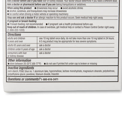 CETIRIZINE HCL, TAB 10MG