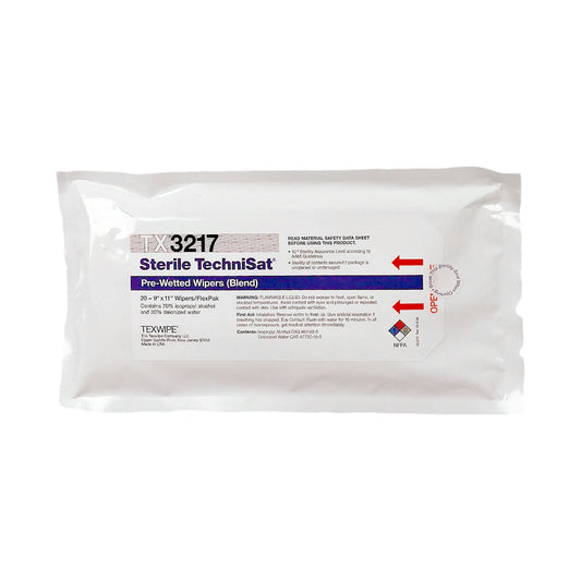 WIPE, PRE-WETTED TECHNISAT STR70% IPA 9"X11"