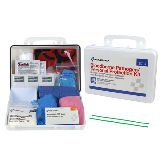 SPILL KIT, CLEANUP W/PERSON PROTECT/BBP/CPR SHIELD