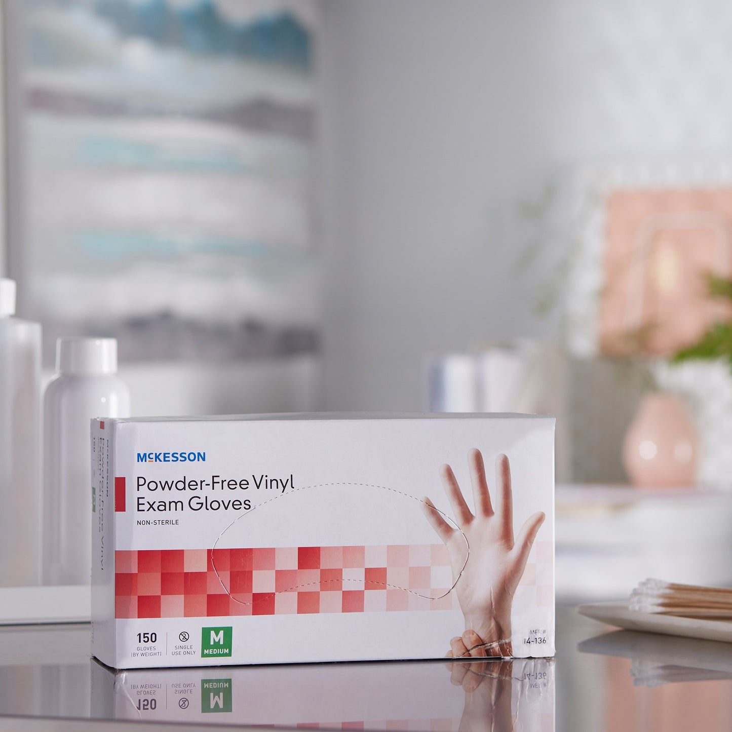 GLOVE, EXAM VNYL MED N/S
