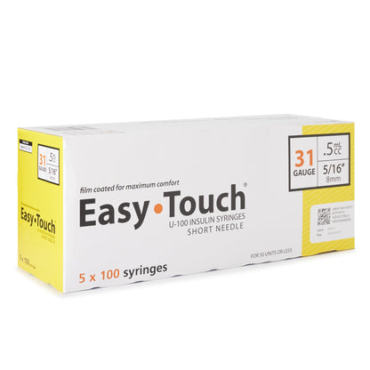 SYRINGE/NDL, EASY TOUCH .5CC 31GX5/16"