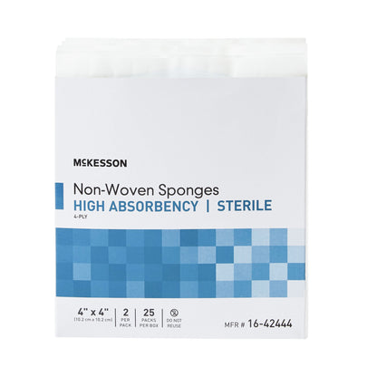 SPONGE, N/WOVN HI-ABSRB 4"X4"4PLY STR