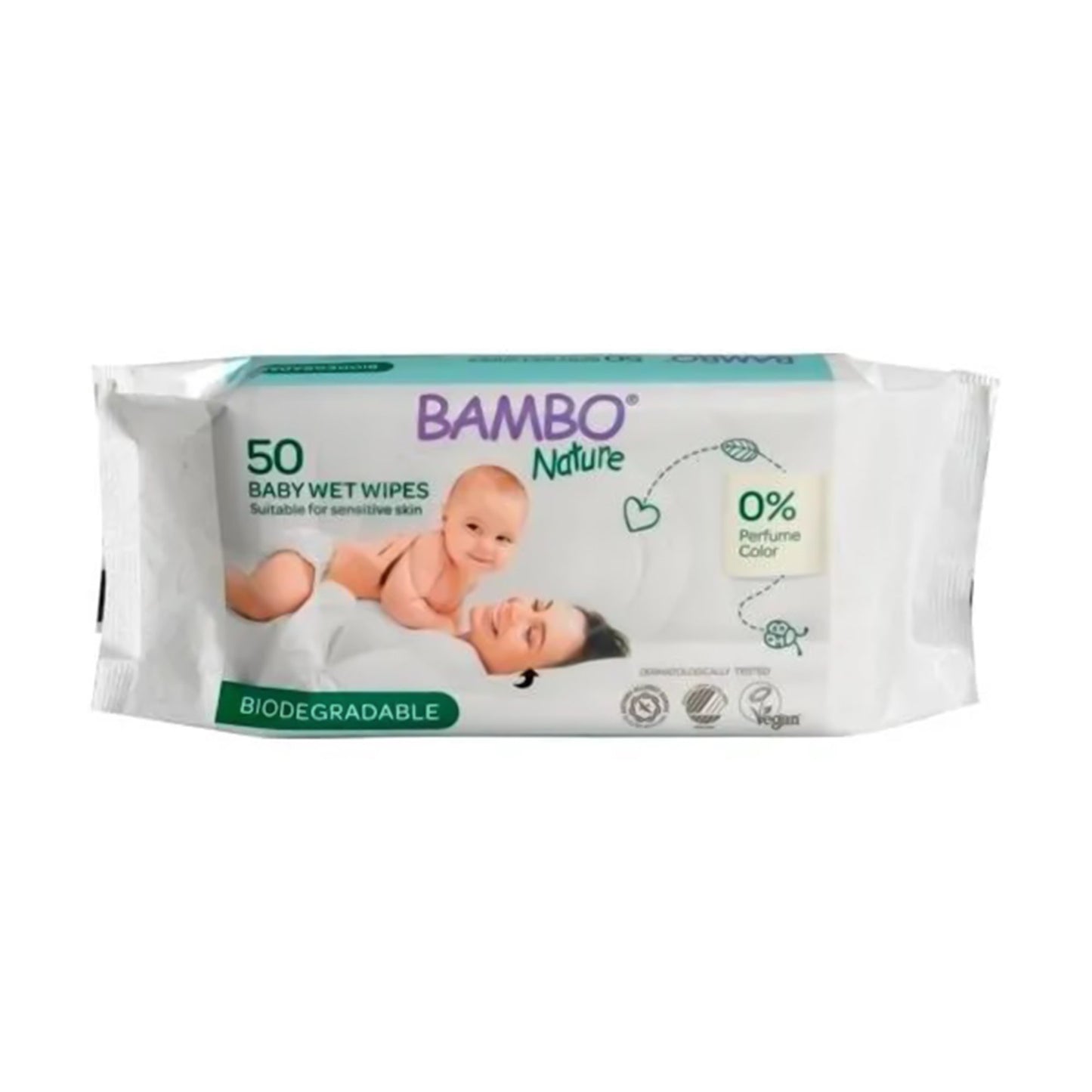 WIPES, BAMBO NATURE BIOBASED 99% WATER