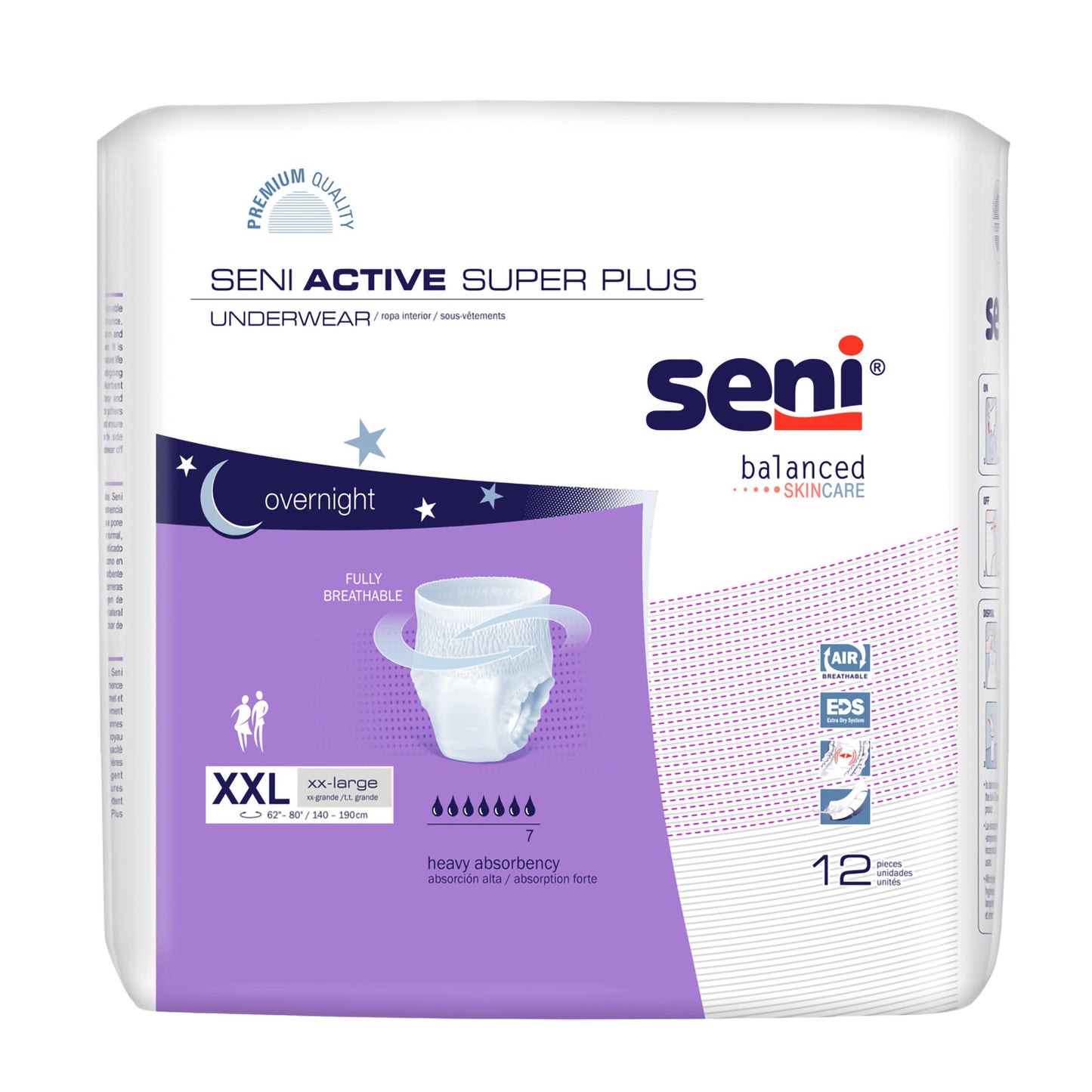 UNDERWEAR, SENI ACTIVE SUPER PLUS 2XLG