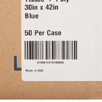 GOWN, EXAM P/T/P OUT F/B OPN BLU