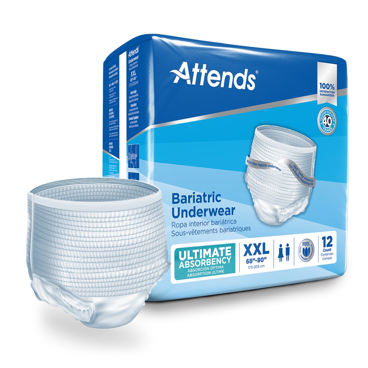 UNDERWEAR, BARIATRIC XXLG