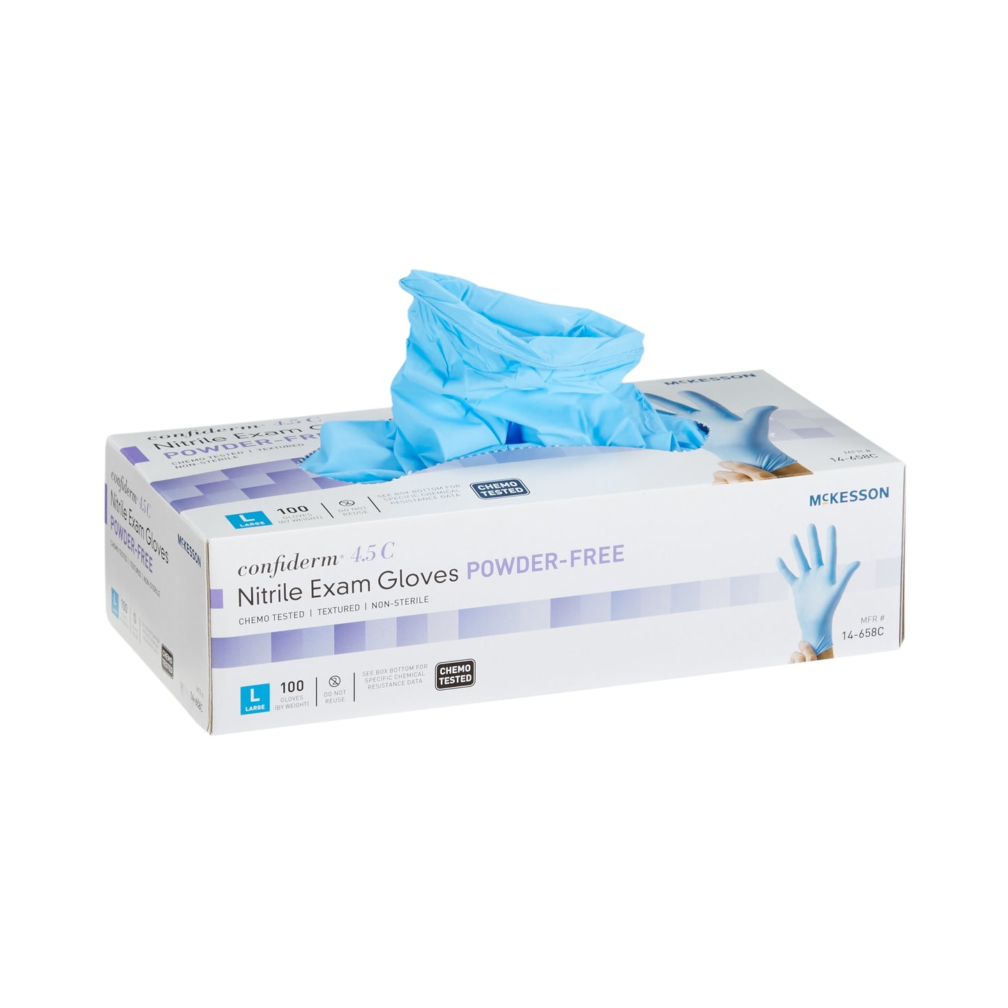 GLOVE, EXAM NTRL LG N/S CHEMO4.5C
