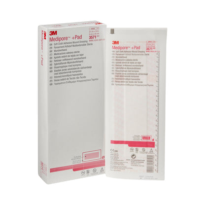 DRESSING, SOFT CLOTH MEDIPORE+PAD 3X1/2X10"