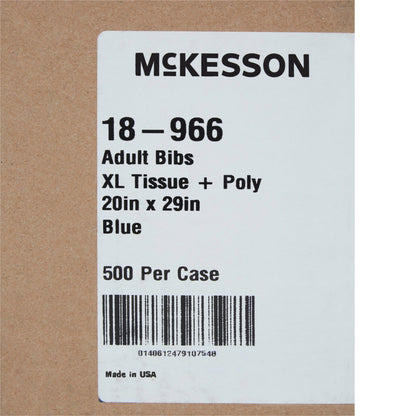 BIB, T/P BLU ADLT 20X29