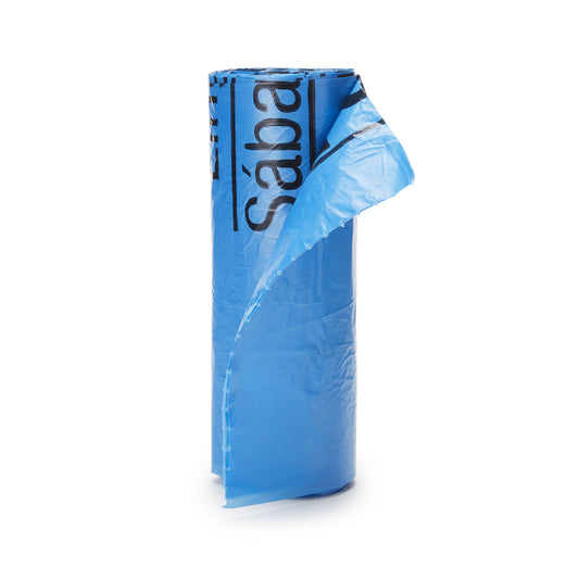 BAG, LINEN SOILED BLU/BLK 31"X41"
