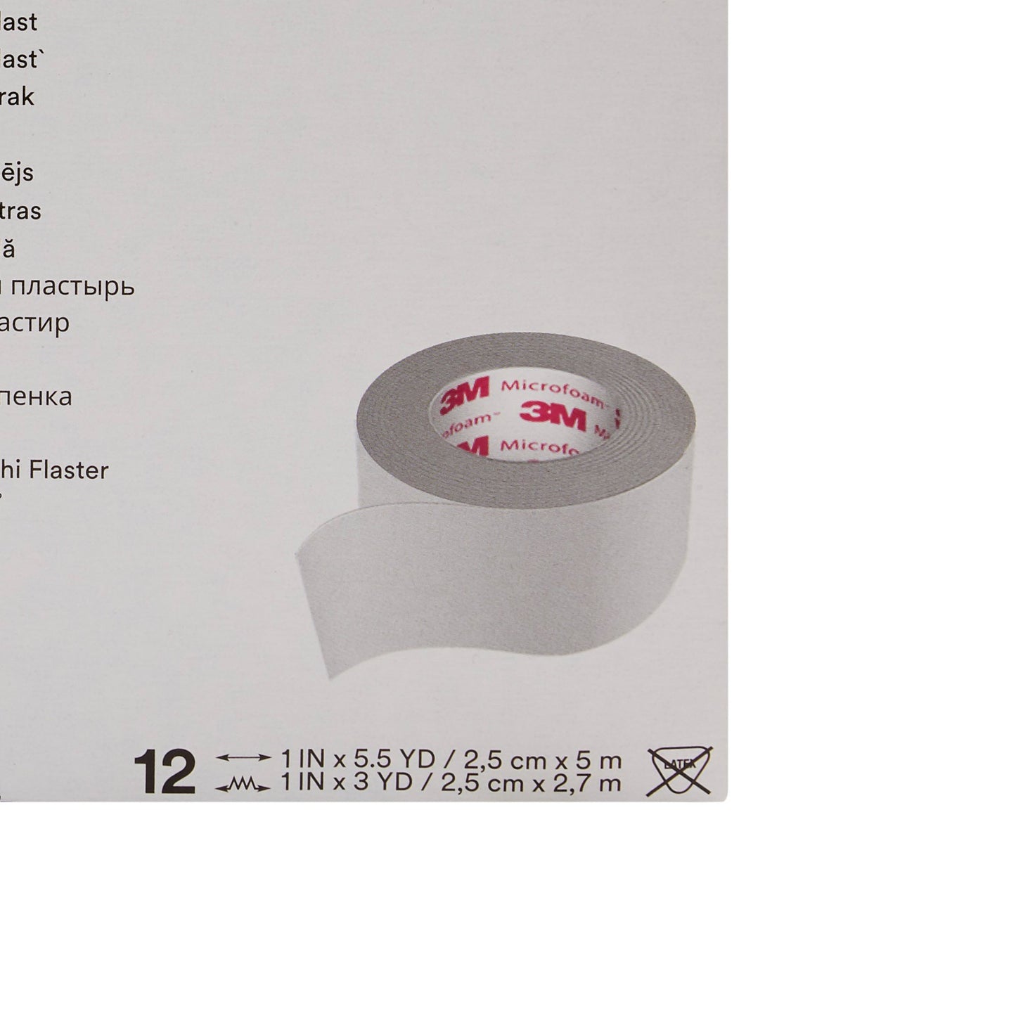 TAPE, ADHSV FOAM 1"X5 1/2YDS