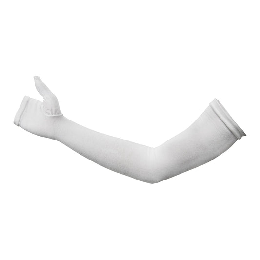 ARM SLEEVE, W/THUMB WHITE 18"X3"