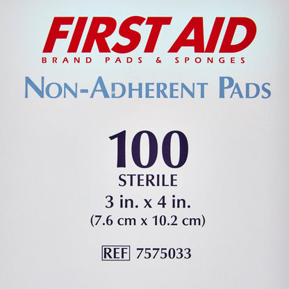 DRESSING, PAD N/ADH STR 3"X4"1'S