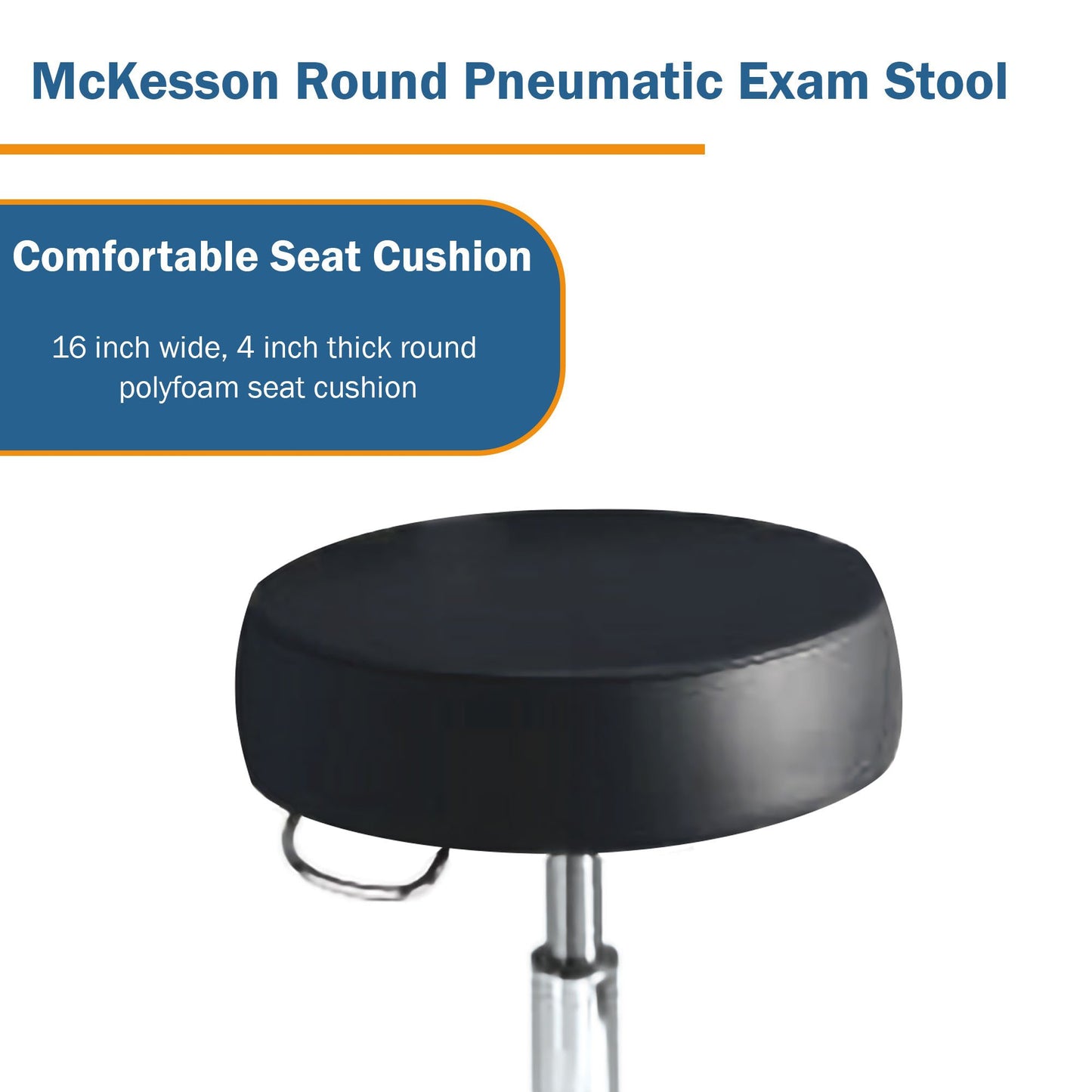 STOOL, EXAM PNEU 5LEG BLACKMGM81