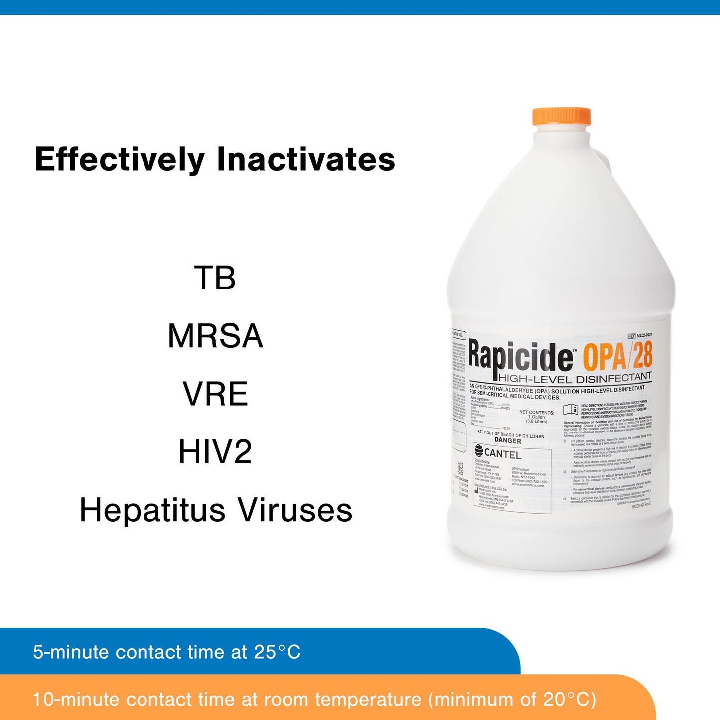 DISINFECTANT, ENDOSCOPE REPROCIDE HI LVL