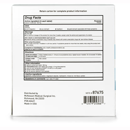 ANTACID, TAB CALCIUM CARBONATEMINT 420MG