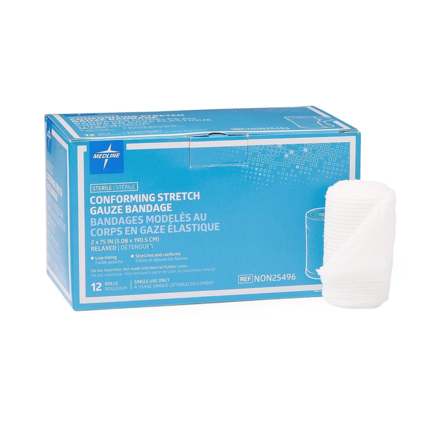 GAUZE, SOFTFORM ROLL STR LF 2"X75"