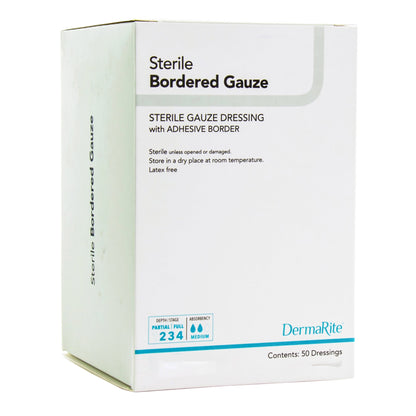 GAUZE, BORDERED DRSG STR 2X2"
