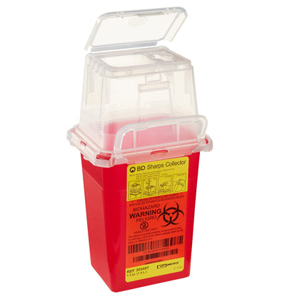 CONTAINER, SHARPS RED 1.5QT