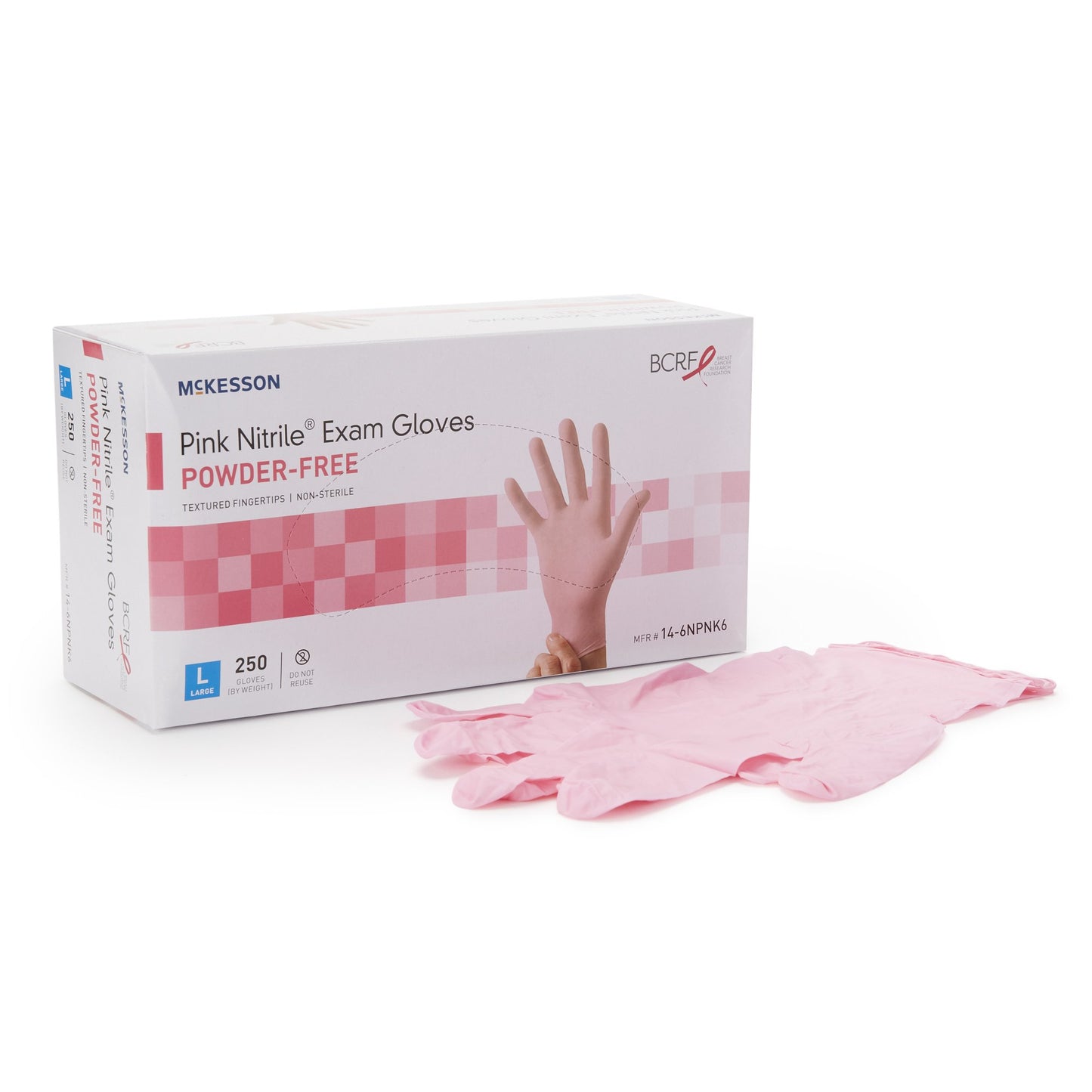 GLOVE, EXAM NTRL LG N/S PNK 3.0