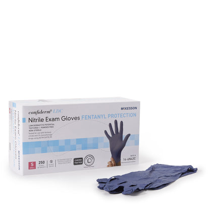 GLOVE, EXAM NTRL SM N/S CHEMOLDC BLU