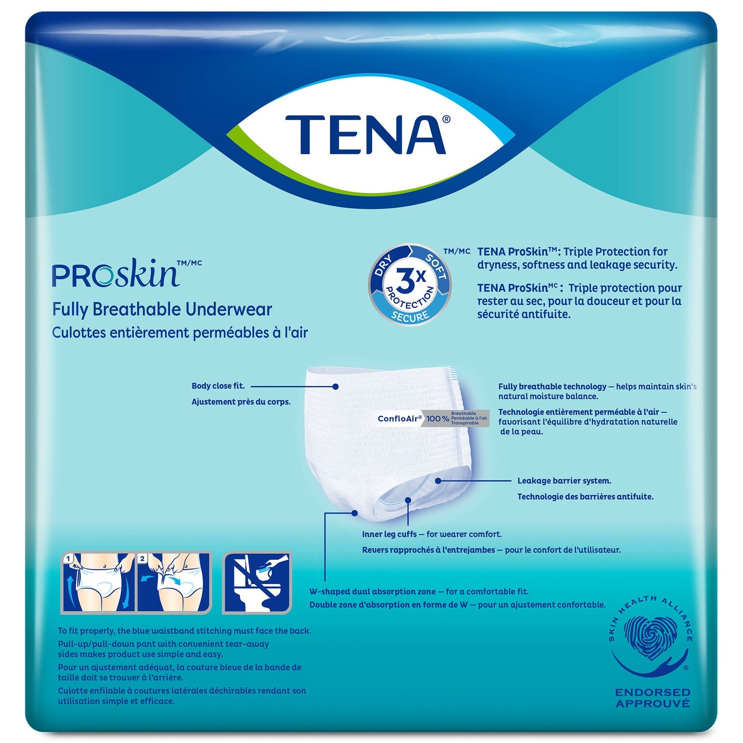 UNDERWEAR, TENA EXTRA PROTECTIVE XLG
