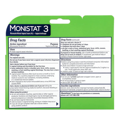 MONISTAT-3, CRM 3 DAY SIMPLE PREFILL APPL
