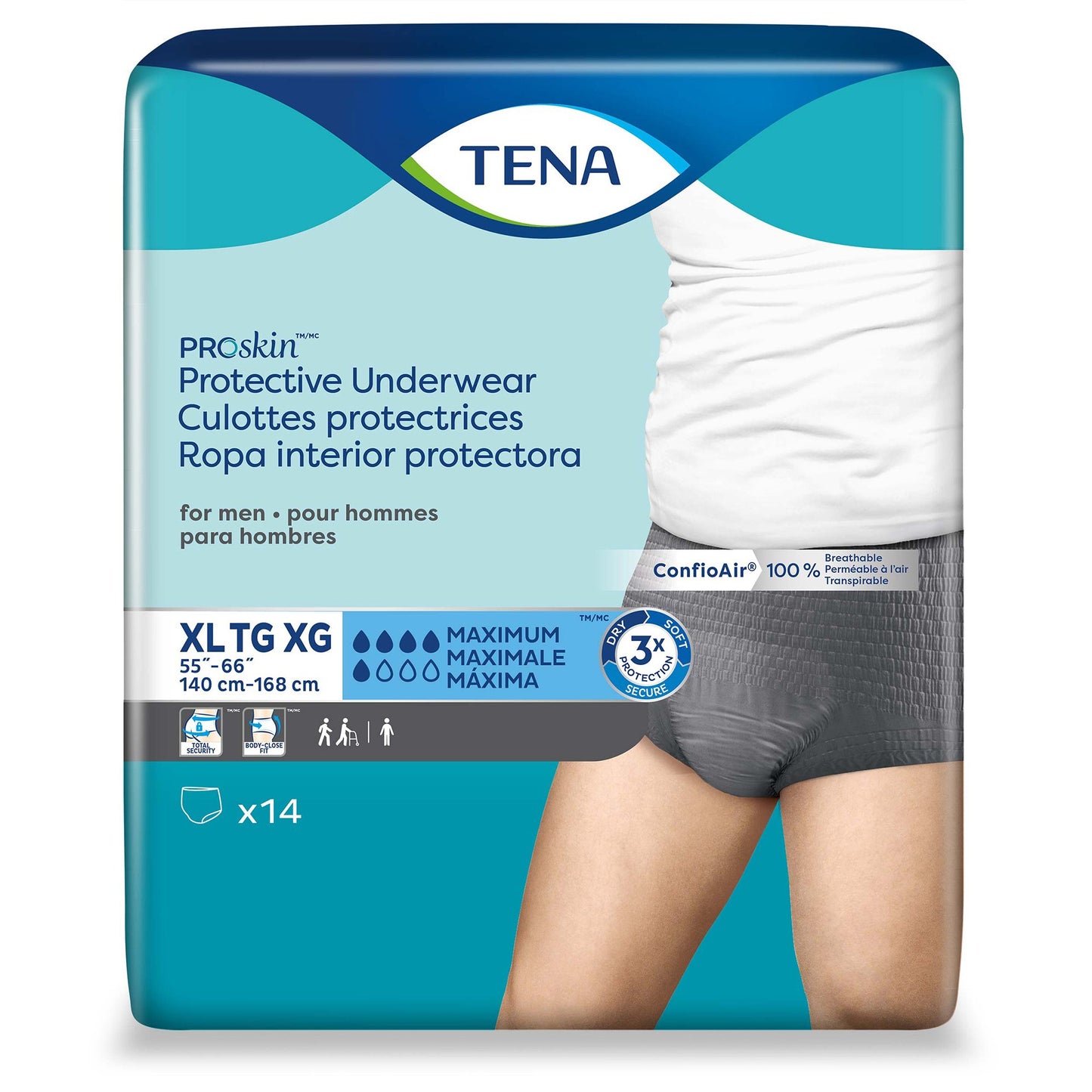 UNDERWEAR, INCONT PROTECTIVE PROSKIN MENS XLG