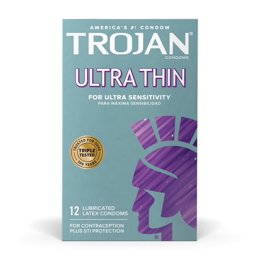 CONDOM, TROJAN ULTRA THIN LUBRICATED
