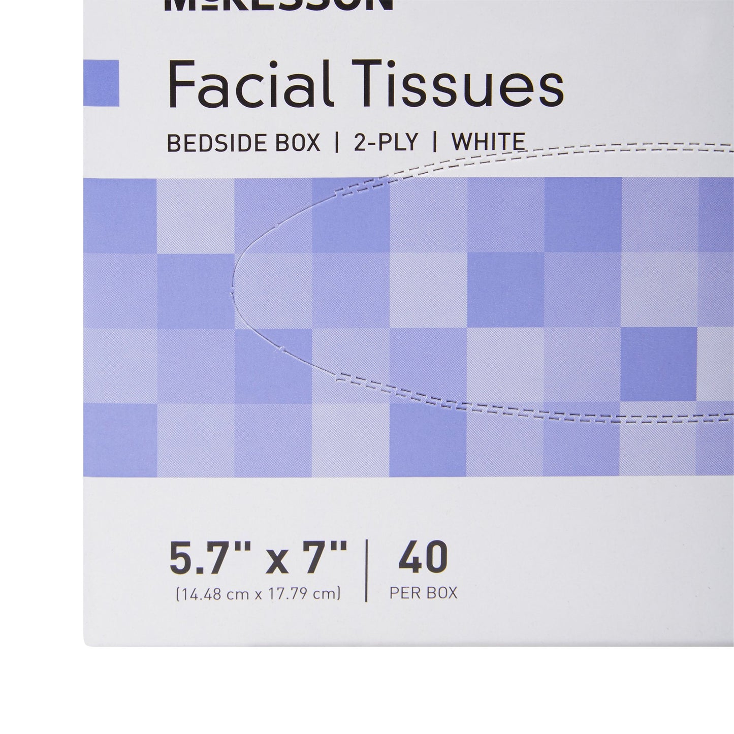 TISSUE, FACIAL BEDSIDE BOX 2PLY WHT 5.7"X7.0"