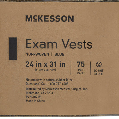 VEST, EXAM BREAST BLU 24"X31"