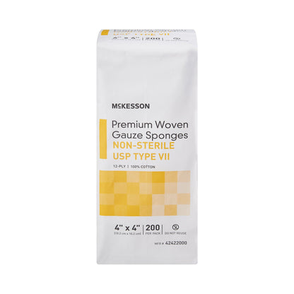 SPONGE, GAUZE TYPE-VII 12PLY N/S 4"X4"