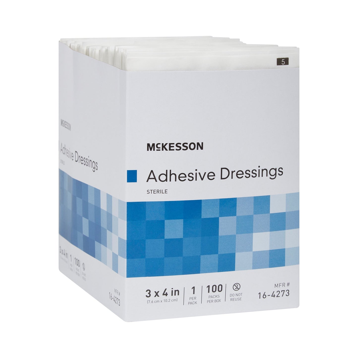 DRESSING, WOUND ADH STR 3"X4"