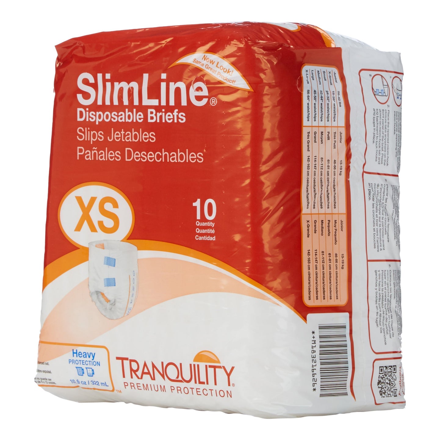 BRIEF, TRANQUILITY SLIMLINE ADLT XSM 18"-26"