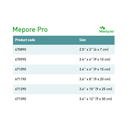 DRESSING, MEPORE PRO 9X15CM