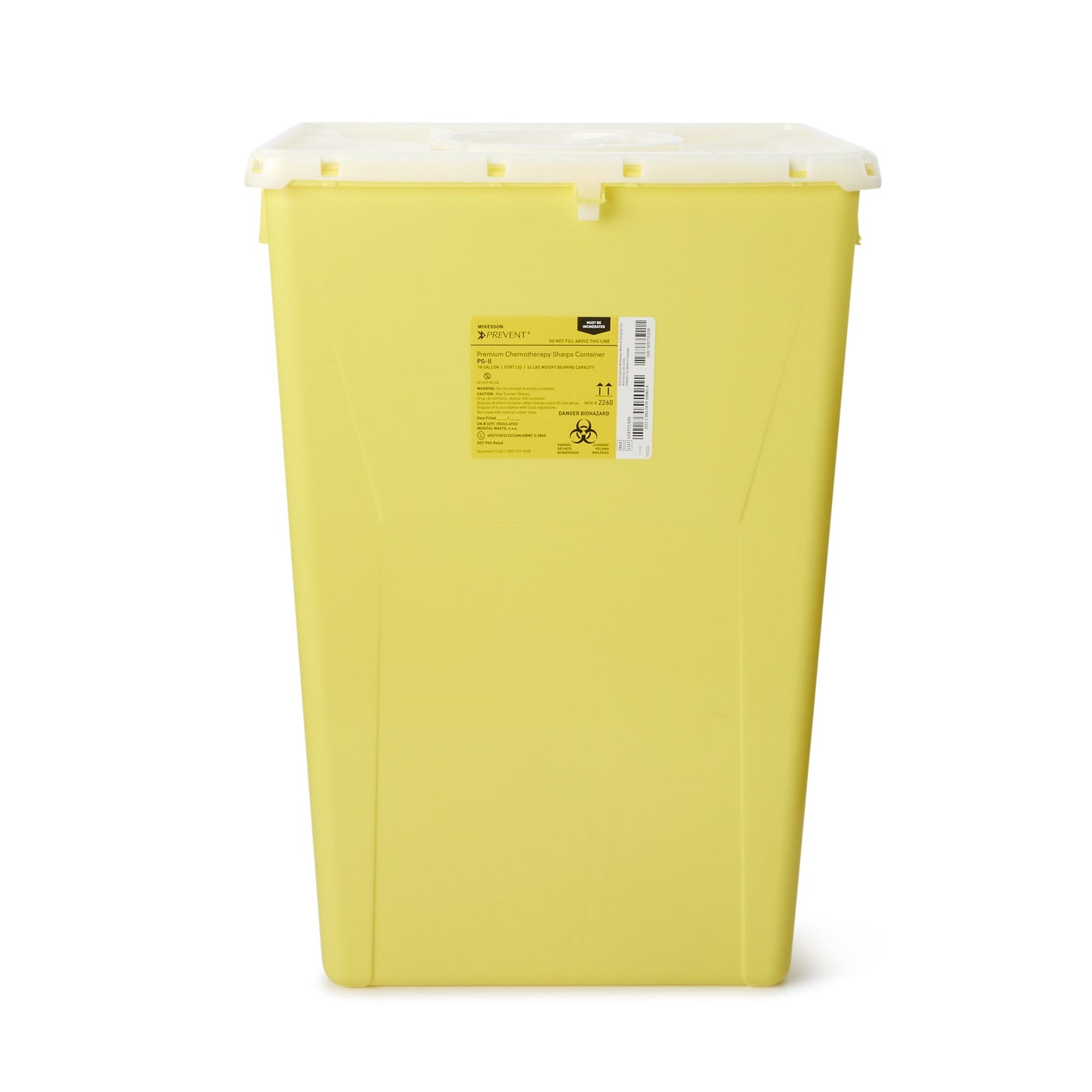 CONTAINER, SHARPS CHEMO YLW 18GL