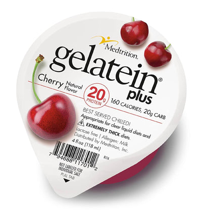 NUTRIENT, GELATIN PLUS, CHERRY4OZ CUP