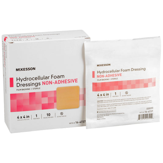 DRESSING, HYDROCELLULAR FM N/ADH W/FILM BCK 4"X4"