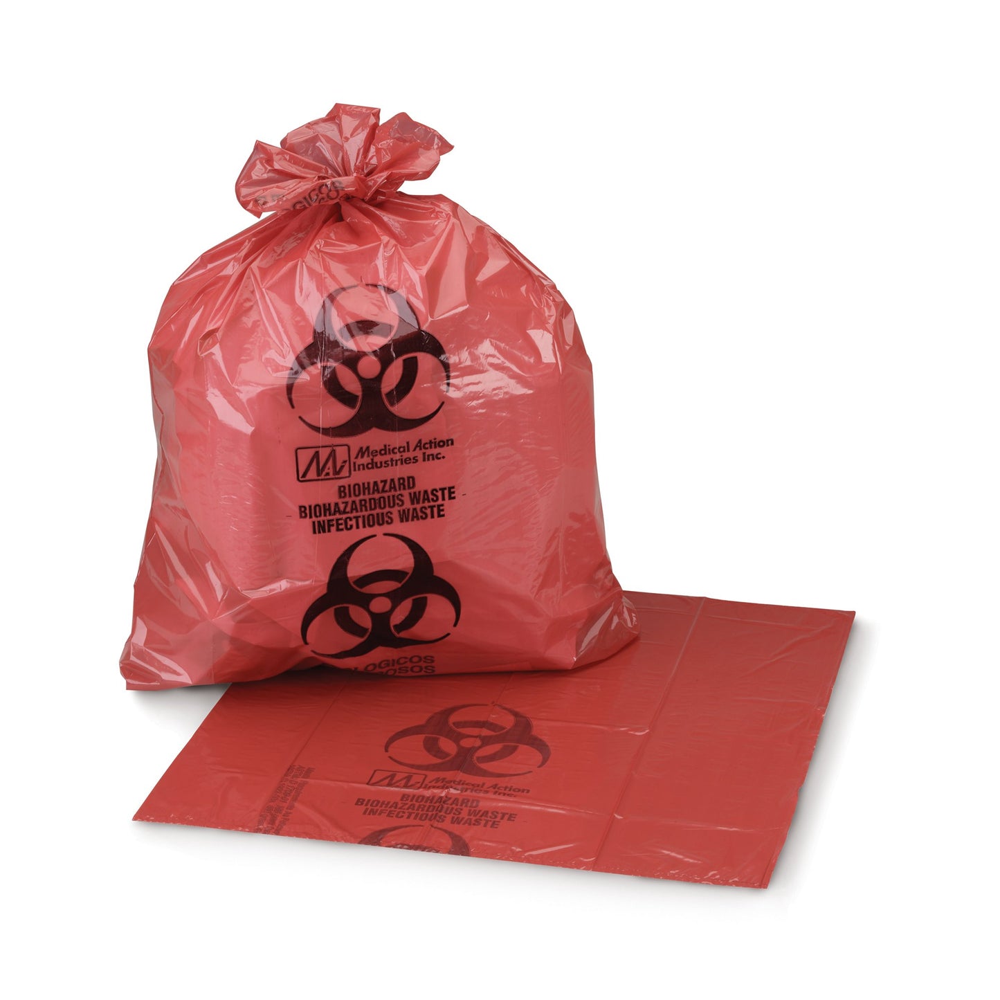 BAG, BIOHAZ - SL RED 40X55 55GL 1.25MIL