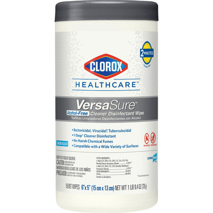 WIPE, DISINFECTANT VERSASURE ALOCHOL FREE