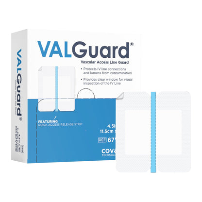 DRESSING, IV CONN/PROT VALGUARD CLR 4X4.5"
